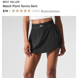 ALO Yoga Match Point Tennis Skirt